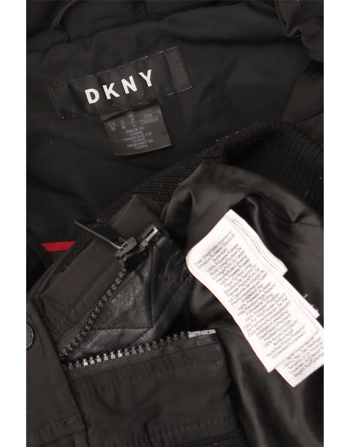 Jaqueta bomber feminina Dkny UK 14 poliéster preto médio