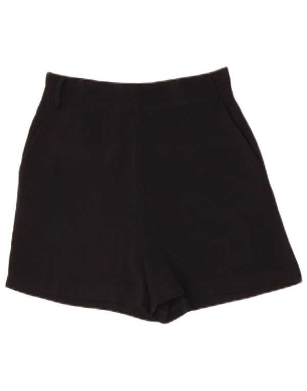 Calça quente feminina Guess cintura alta UK 4 XS W24 poliéster preto