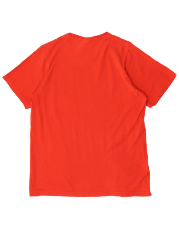 Adidas Mens Graphic T-Shirt Top Médio Algodão Vermelho