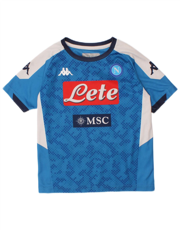 Camiseta Kappa Boys Graphic 4-5 Anos Azul Colorblock