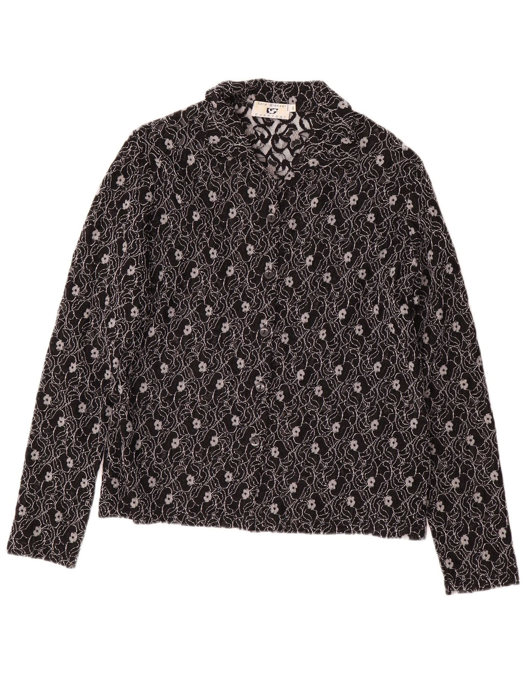 Blusa feminina SARA GLENZER IT 44 médio preto floral