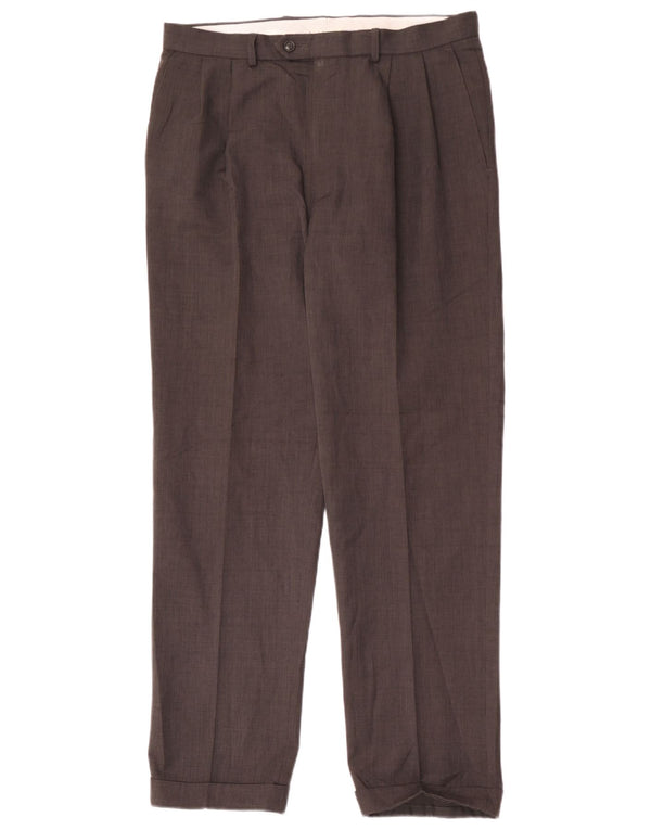 Calça masculina Marks & Spencer Pegged Suit W34 L33 cinza poliéster