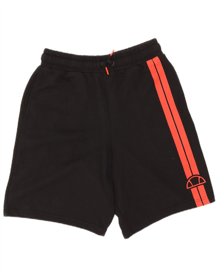 Shorts esportivos masculinos Ellesse pequeno algodão listrado preto