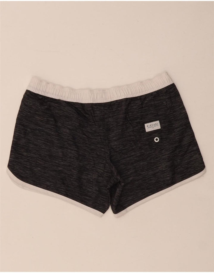 Shorts de natação feminino RIP CURL US 8 poliéster manchado cinza médio
