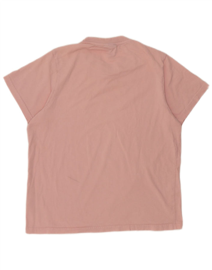 Camiseta feminina Ellesse UK 14 algodão rosa médio