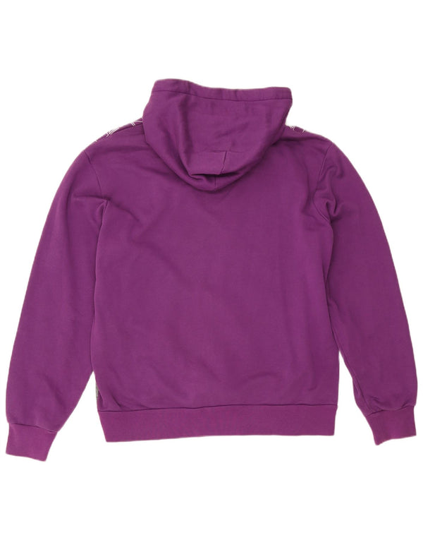 Suéter com capuz gráfico masculino Puma grande algodão colorido roxo