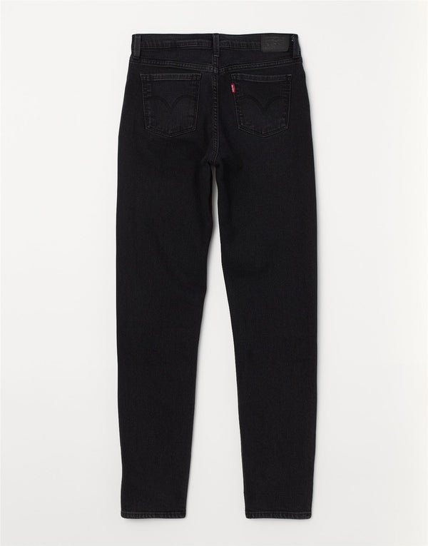 Jeans Levi's Meninas Slim 14-15 Anos W26 L28 Algodão Preto