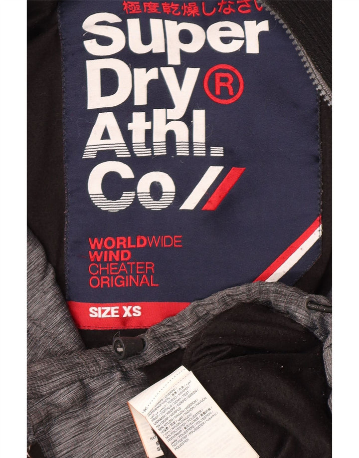 Jaqueta corta-vento masculina Superdry UK 34 XS cinza nylon