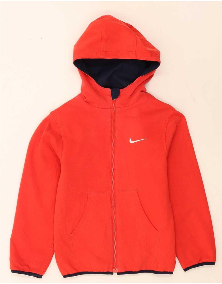Nike Boys com capuz reversível jaqueta bomber 8-9 anos pequeno azul marinho