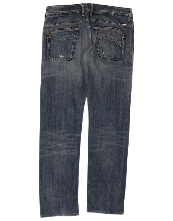 Diesel masculino Poiak jeans retos desgastados W33 L34 algodão azul
