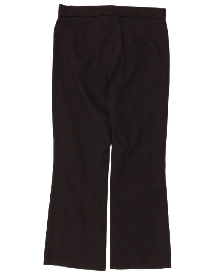 Zara Calça feminina regular reta casual grande W32 L26 preta