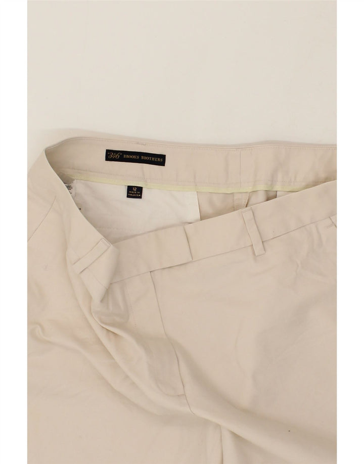 BROOKS BROTHERS Womens Bermuda Shorts US 12 Large W34 Beige Cotton Vintage Brooks Brothers and Second-Hand Brooks Brothers from Messina Hembry 