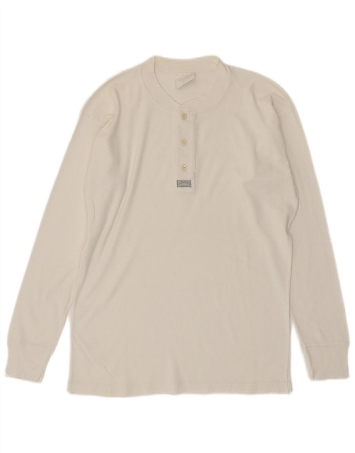 Top masculino Levi's manga comprida pequeno algodão branco