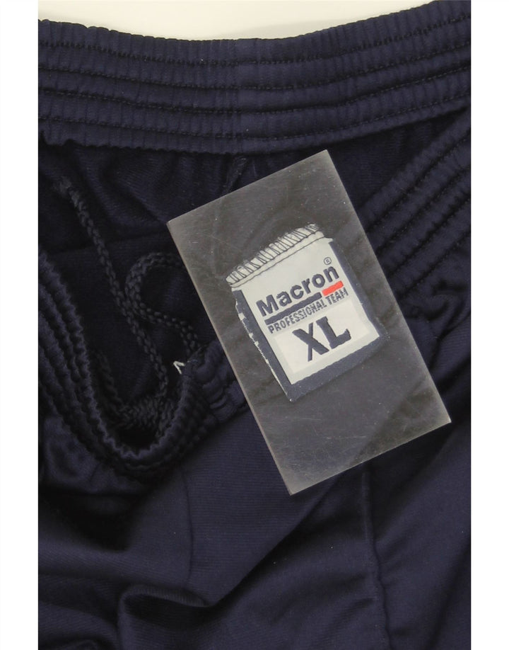 Calça de treino masculina MACRON XL azul marinho poliéster