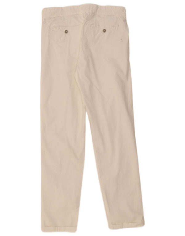 Fay Calça Chino Feminina Reta W29 L29 Algodão Branco