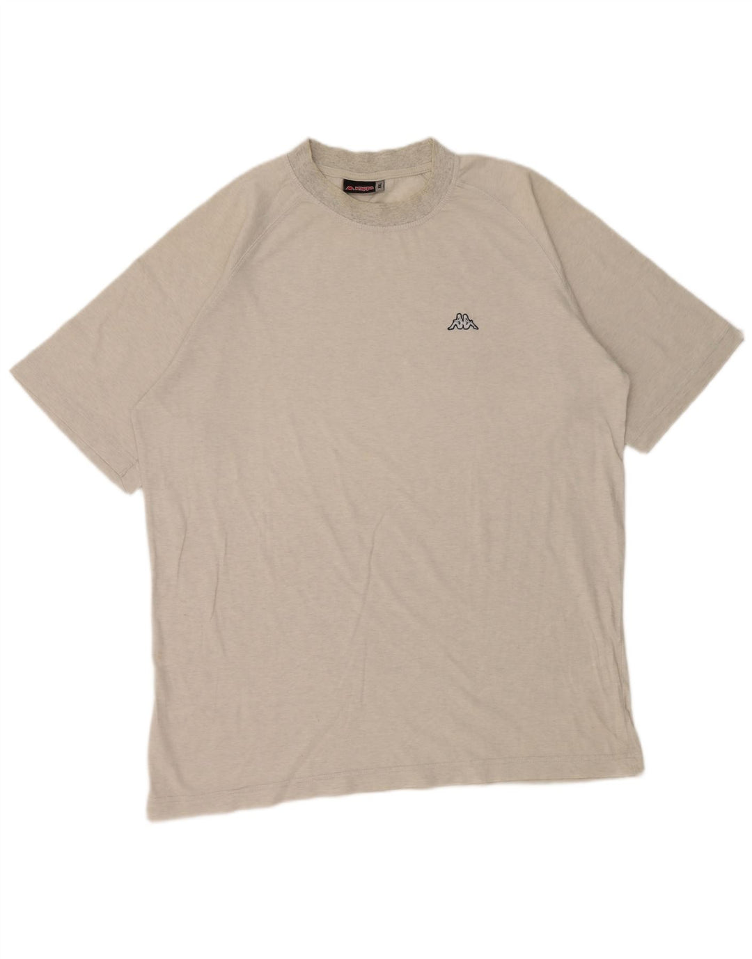 Camiseta masculina Kappa Top 2XL algodão manchado cinza