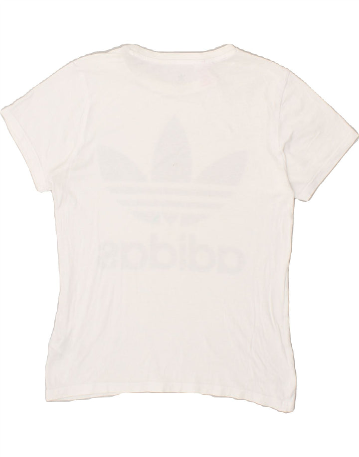ADIDAS Boys Graphic T-Shirt Top 13-14 Years White Cotton | Vintage Adidas | Thrift | Second-Hand Adidas | Used Clothing | Messina Hembry 