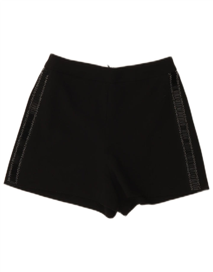 Shorts casual feminino Zara XS W24 poliéster preto