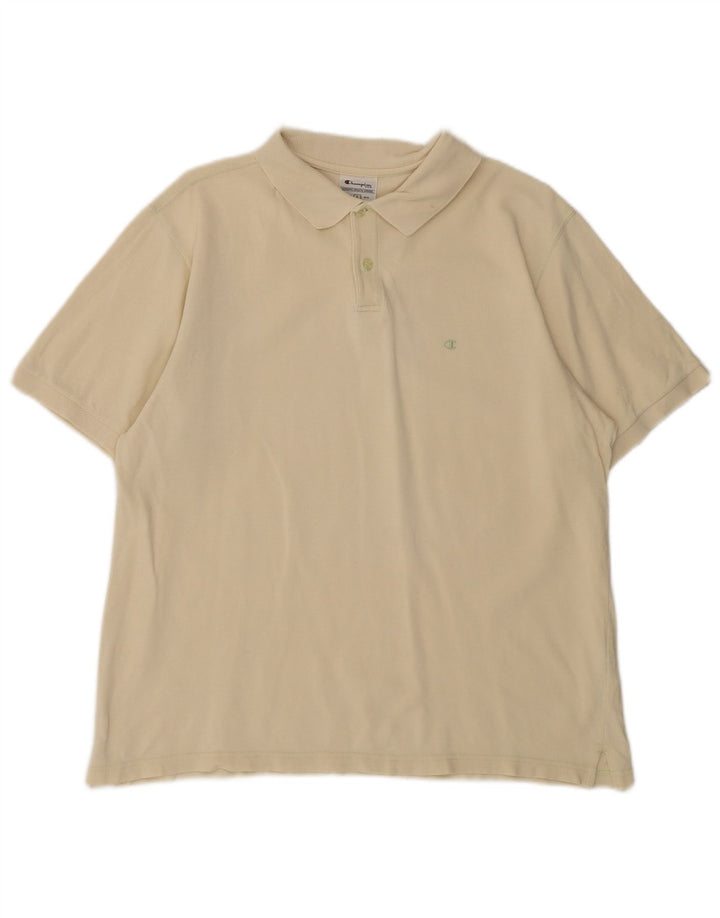 Camisa polo masculina Champion grande algodão branco