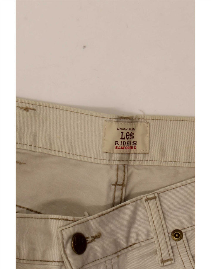 Lee Mens Chicago Straight Jeans W32 L27 Off White Algodão