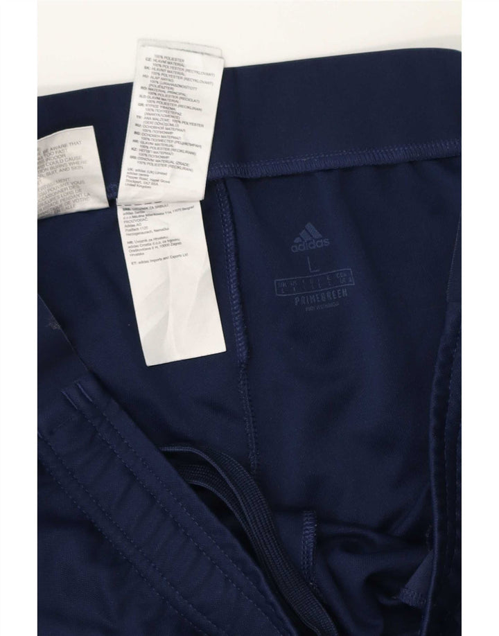 Calça de treino Adidas Aeroready masculina grande poliéster azul marinho