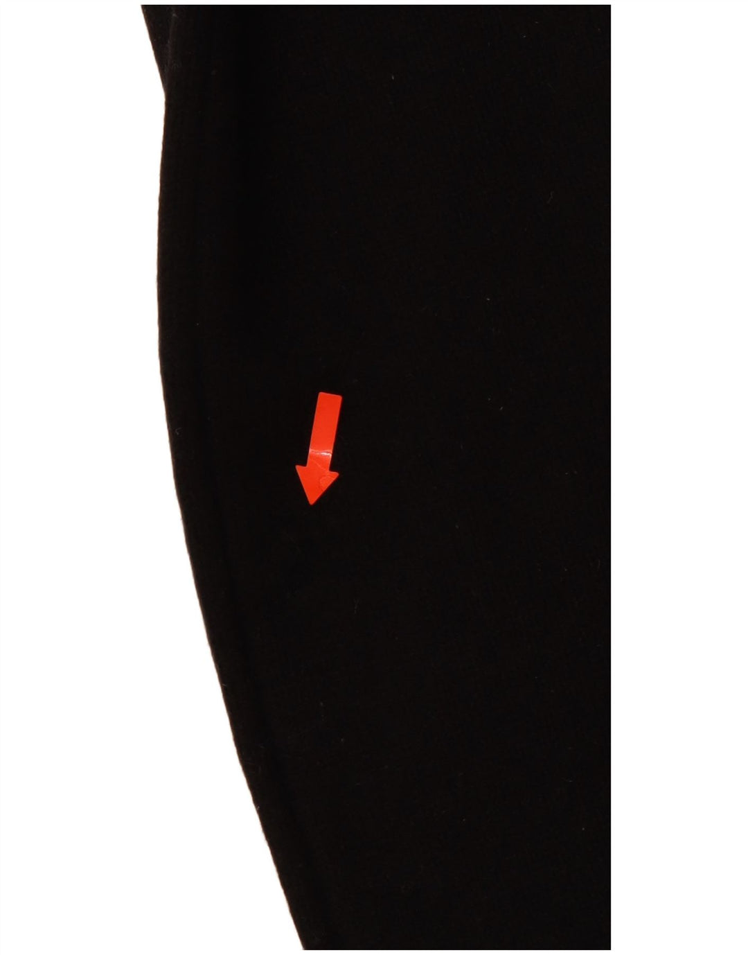 Suéter feminino LEVI'S com gola redonda Reino Unido 10 lã de carneiro listrada preta pequena