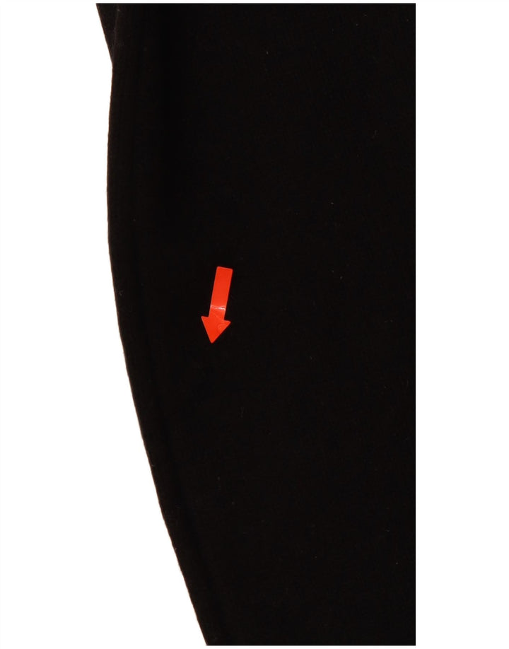 Suéter feminino LEVI'S com gola redonda Reino Unido 10 lã de carneiro listrada preta pequena