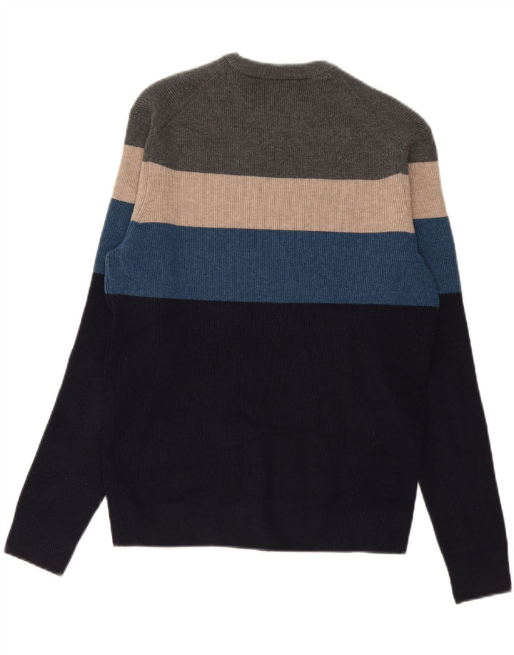 Suéter masculino Marks & Spencer com gola redonda, médio multicolorido