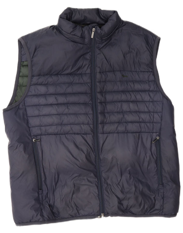 Colete acolchoado masculino Harmont & Blaine UK 42 XL azul marinho