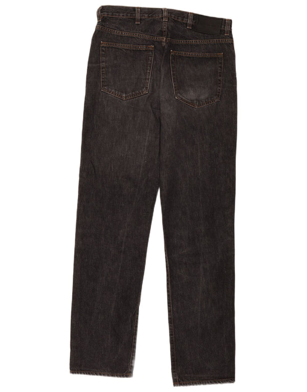 Calça jeans reta masculina Calvin Klein W32 L31 algodão preto