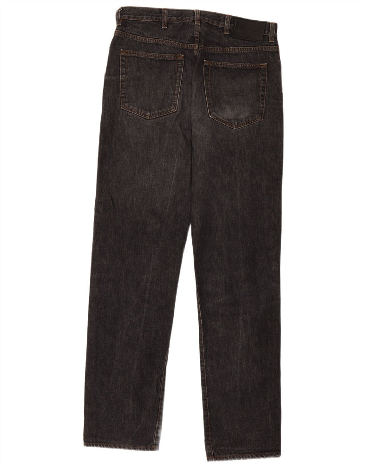 Calça jeans reta masculina Calvin Klein W32 L31 algodão preto