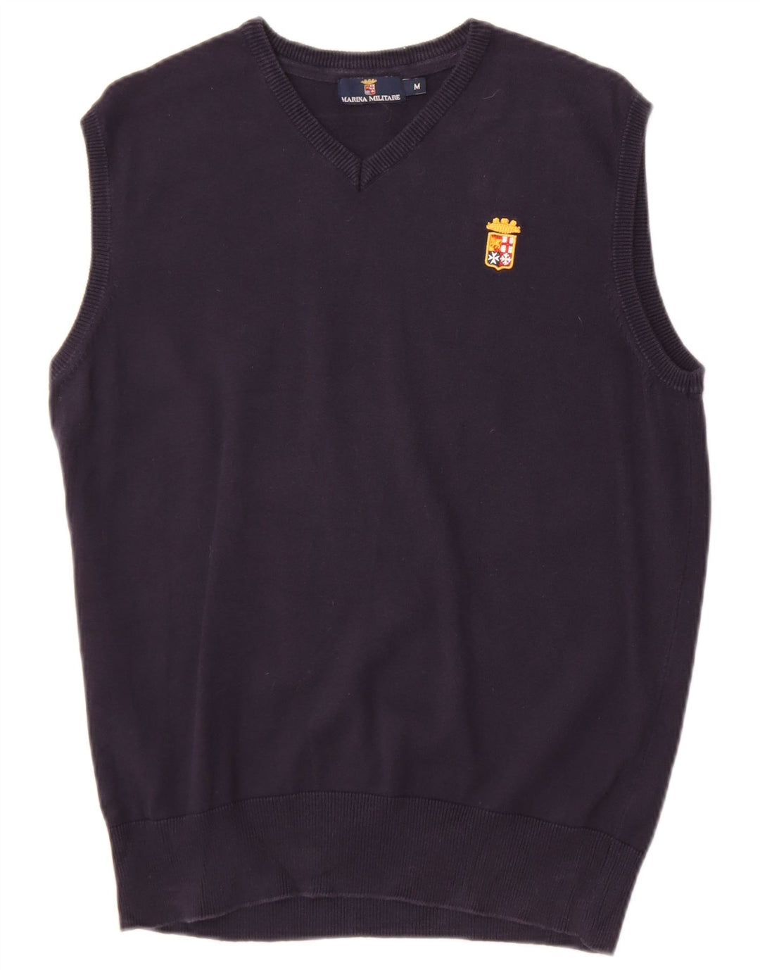 Marina Militare Mens Colete Regata Médio Algodão Azul Marinho