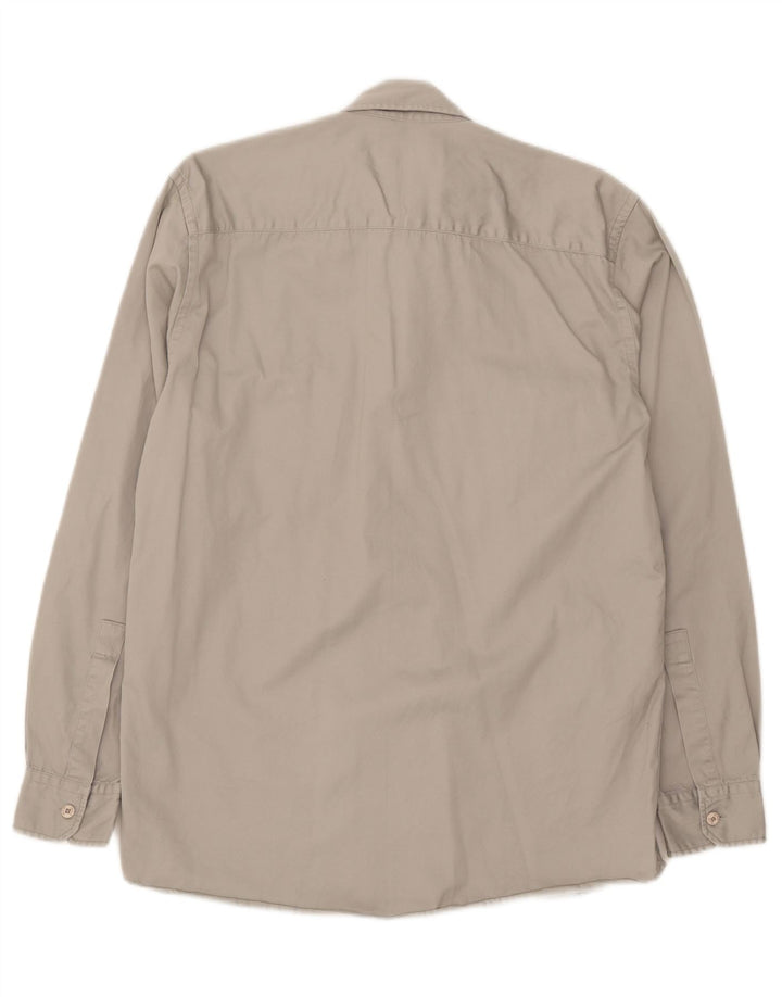 GAS Mens Shirt Medium Grey Cotton Vintage Gas and Second-Hand Gas from Messina Hembry 
