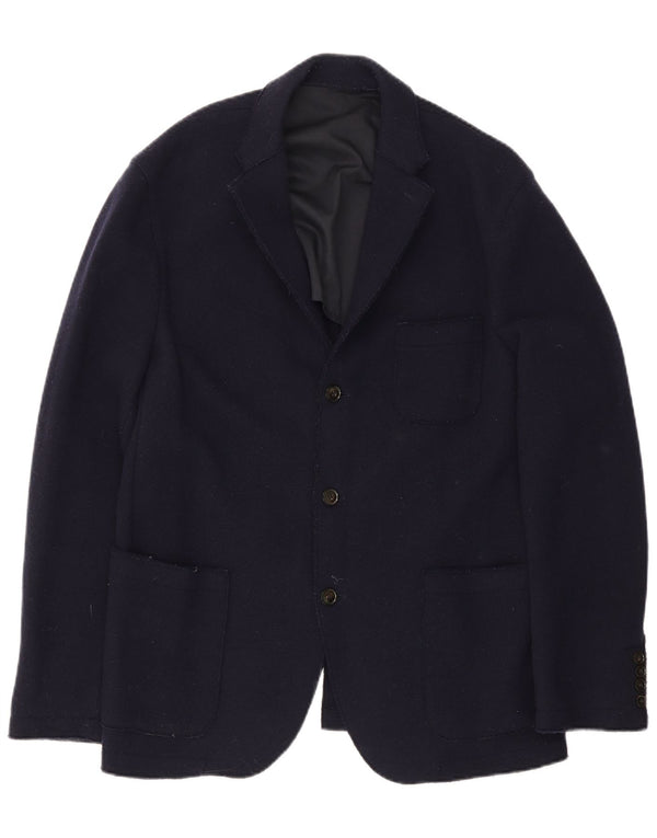 Jaqueta Blazer Masculina Tommy Hilfiger com 3 Botões IT 54 2XL Lã Azul Marinho