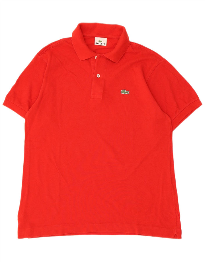Camisa polo masculina LACOSTE tamanho 4 médio algodão vermelho