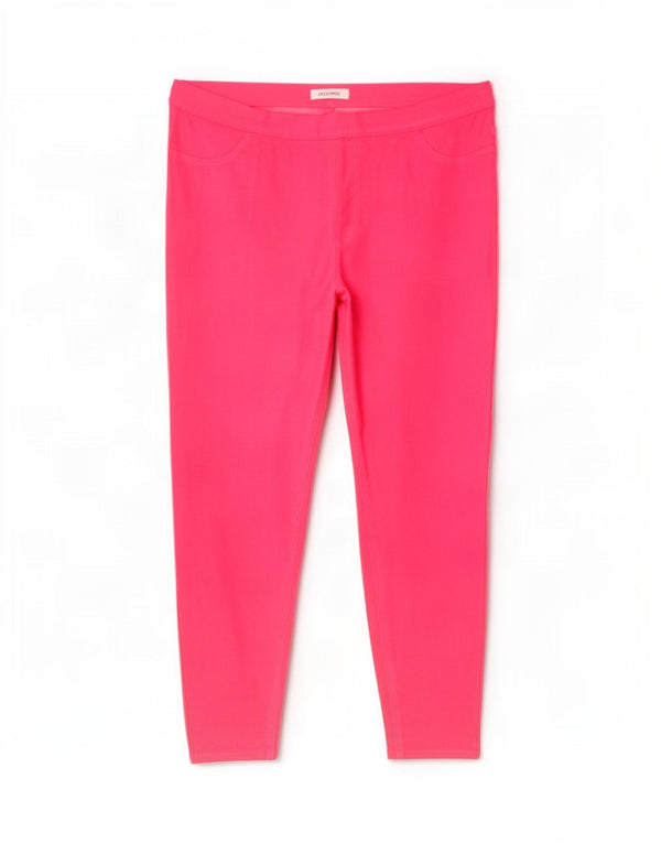Calça jeans feminina Marks & Spencer UK 20 2XL W40 L28 algodão rosa