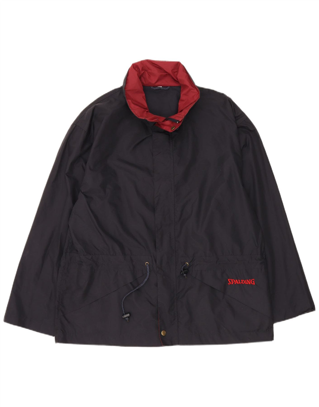 Jaqueta corta-vento masculina SPALDING Reino Unido 38 nylon azul marinho médio