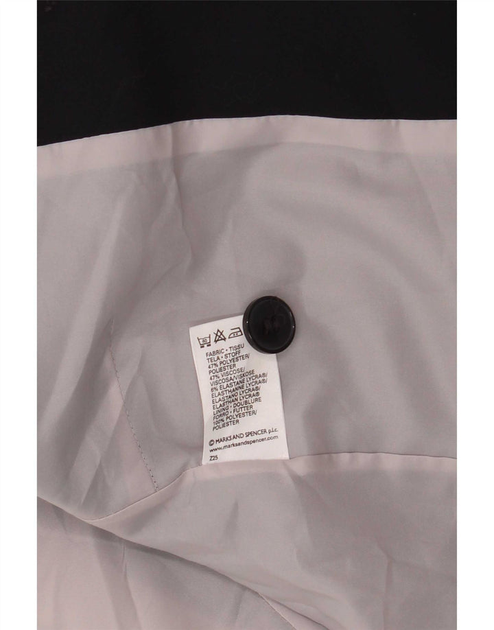 Sobretudo feminino Marks & Spencer Standard Fit Reino Unido 12 Médio Azul Marinho