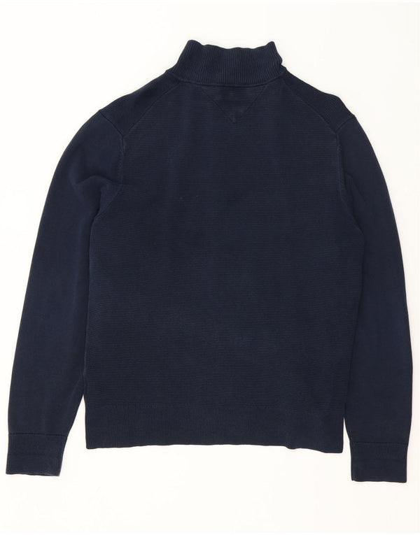 Suéter cardigã masculino Tommy Hilfiger XL azul marinho algodão