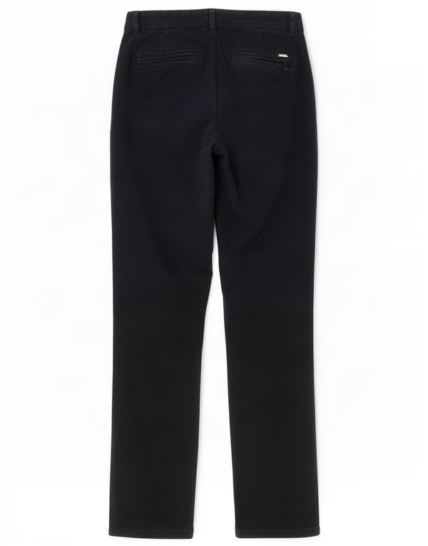 Zara Mens Straight Chino Calças EU 38 Pequeno W30 L31 Azul marinho