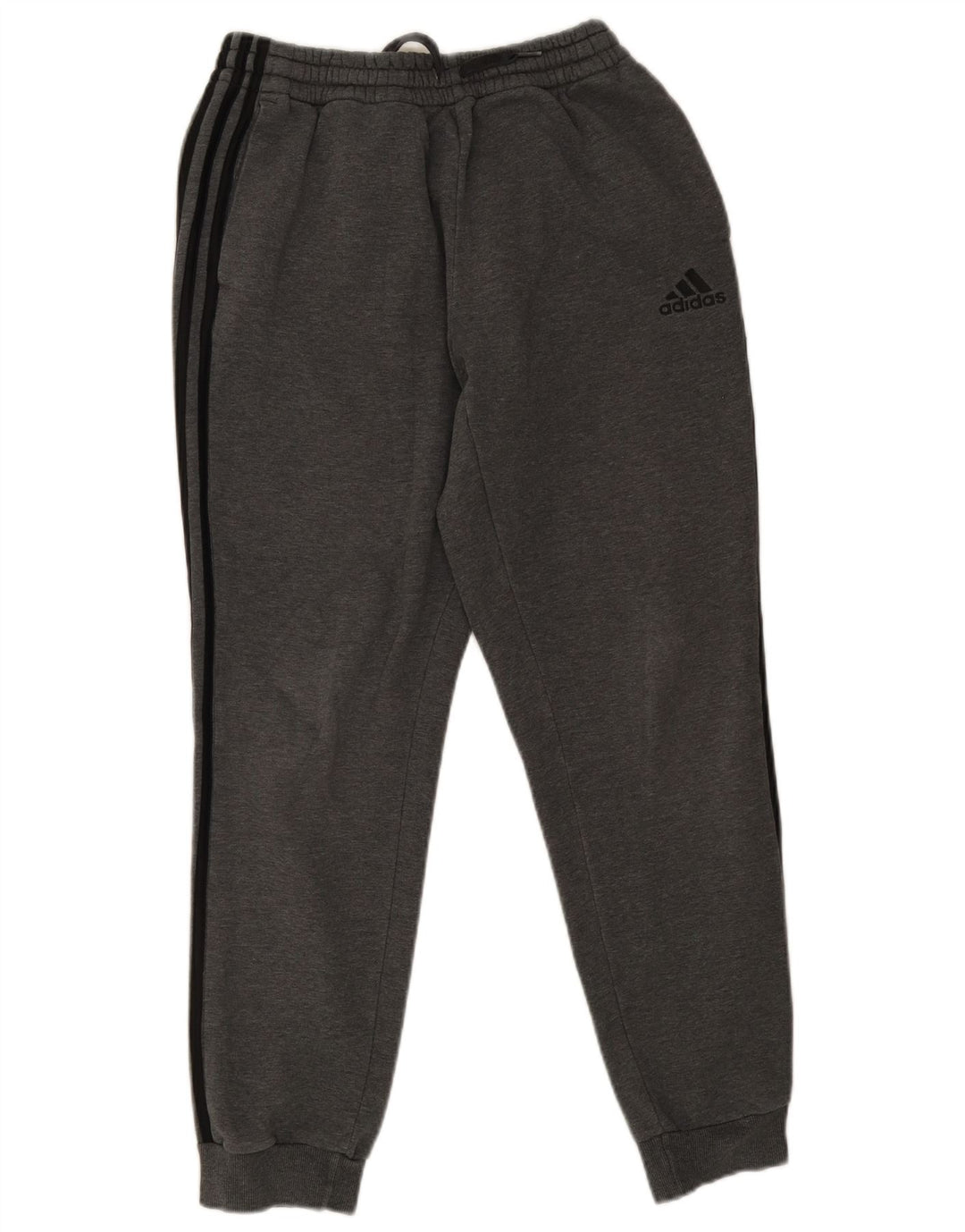 Calças de treino masculinas ADIDAS joggers algodão cinza médio