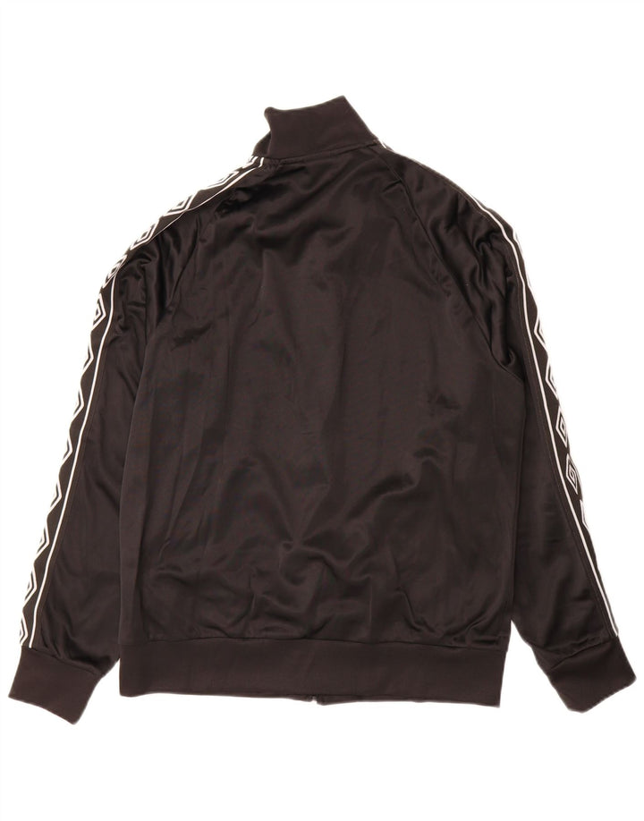 Umbro Mens Graphic Tracksuit Top Jaqueta Médio Poliéster Preto