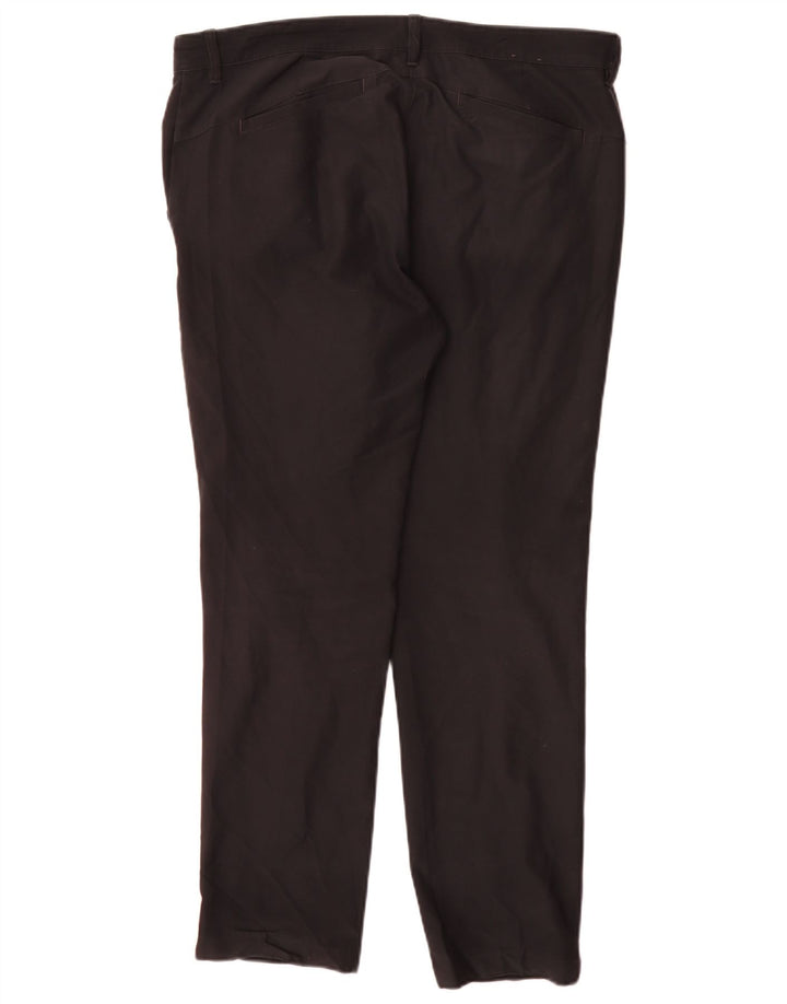 Calça Chino Regular Feminina Adidas W34 L30 Poliéster Preto