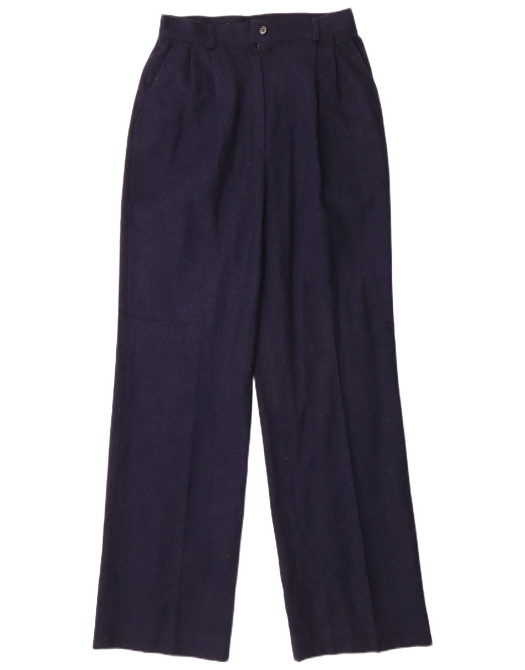 Calça Chino feminina Pendleton W26 L32 azul marinho lã virgem