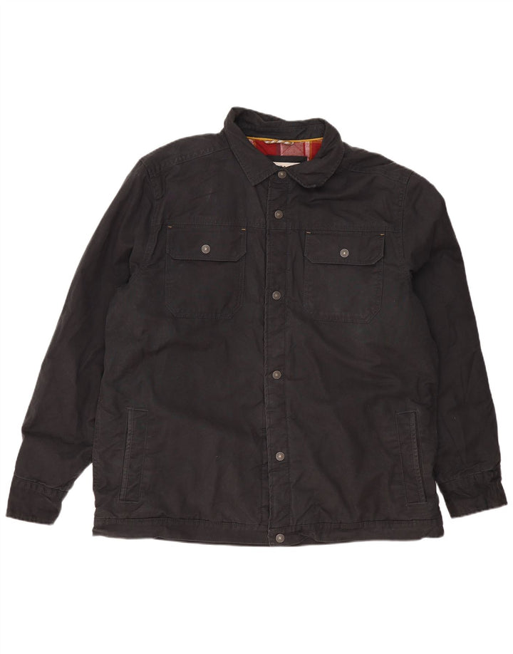 Jaqueta bomber masculina FAT FACE UK 44 2XL algodão preto