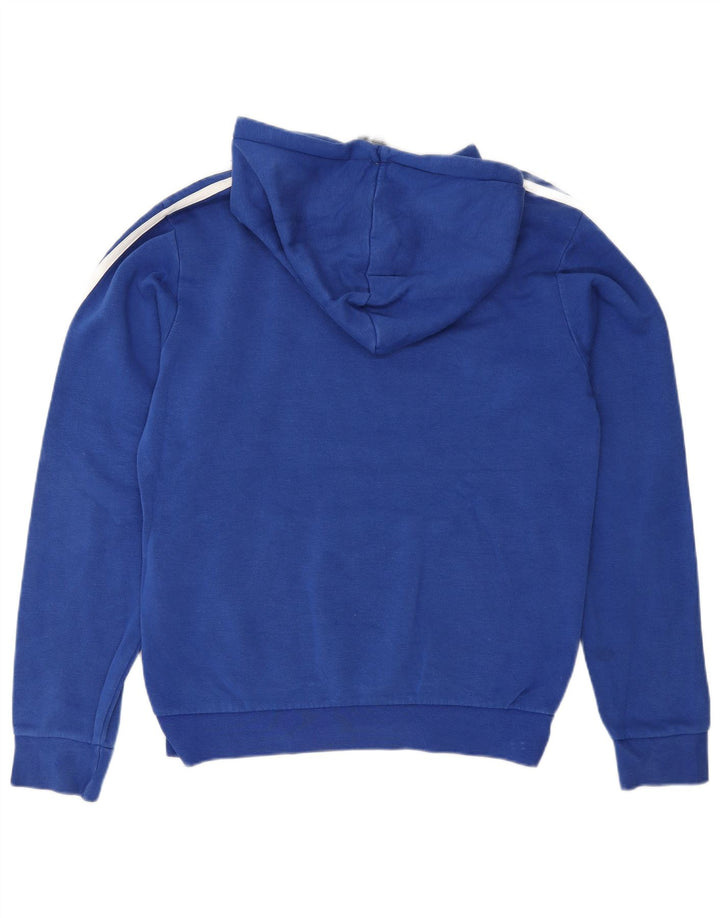 ADIDAS Mens Graphic Hoodie Jumper Pequeno Azul Algodão