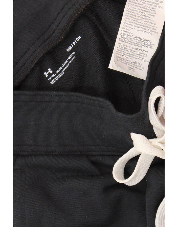 UNDER ARMOUR Calça de treino feminina Joggers Reino Unido 10 pequeno algodão preto