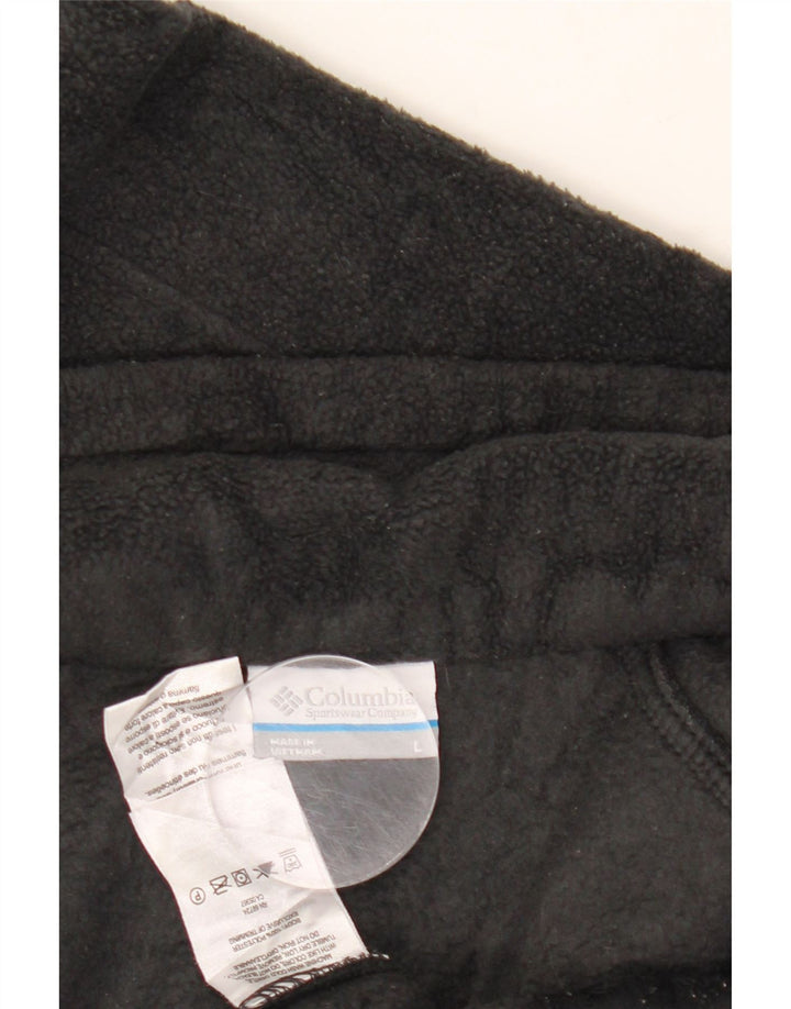 Jaqueta de lã feminina COLUMBIA UK 16 grande poliéster preto