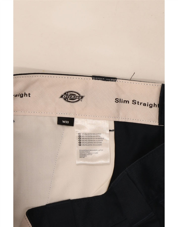 Shorts Chino masculino DICKIES W33 poliéster azul marinho médio