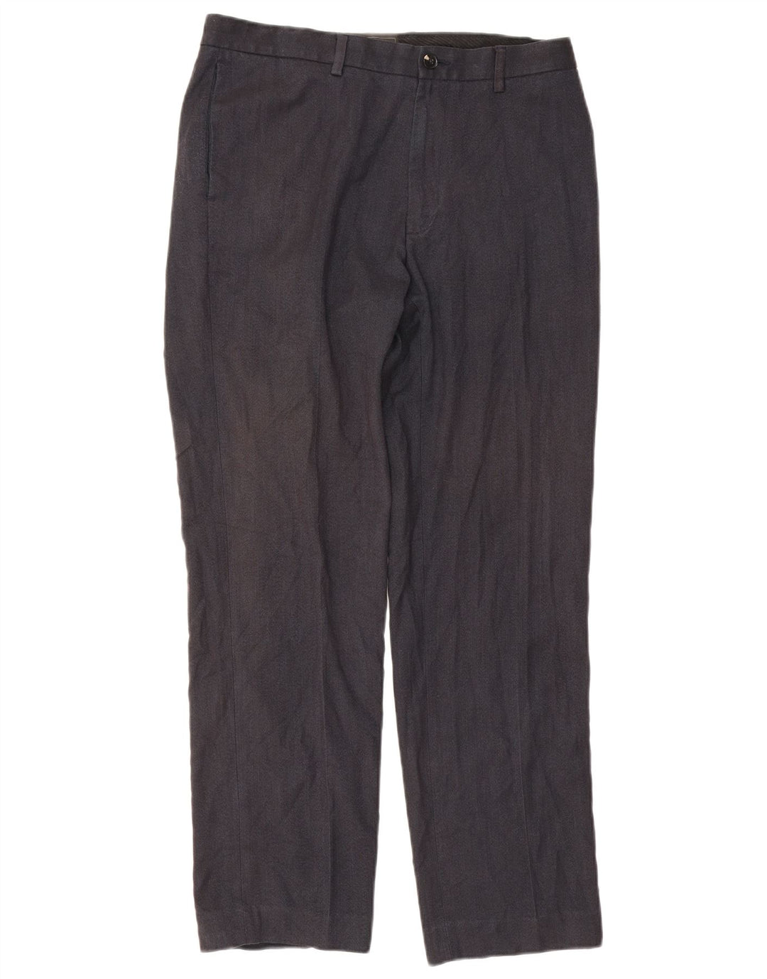 Calça casual masculina Marks & Spencer de ajuste regular W34 L31 azul marinho
